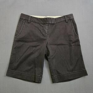 J.Crew Factory Women 6 City Fit Black 10" Bermuda Shorts